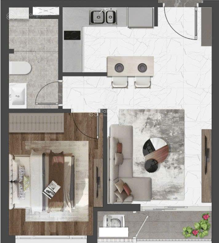 4,3 tỷ tl, celesta rise 1pn, tầng cao
