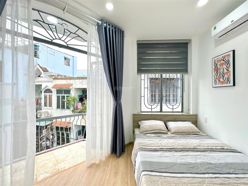 Mới 100%  căn hộ 1pn  40m², giá 6,4 triệu tại lê văn sỹ  gần bờ kè trường sa, gần chợ