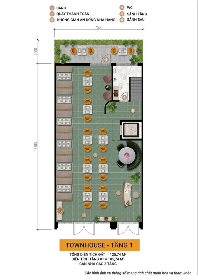 Còn sót lại cặp duy nhất đường d6 rộng 20m giá cdt, gần trục công viên trung tâm, hướng tây nam.