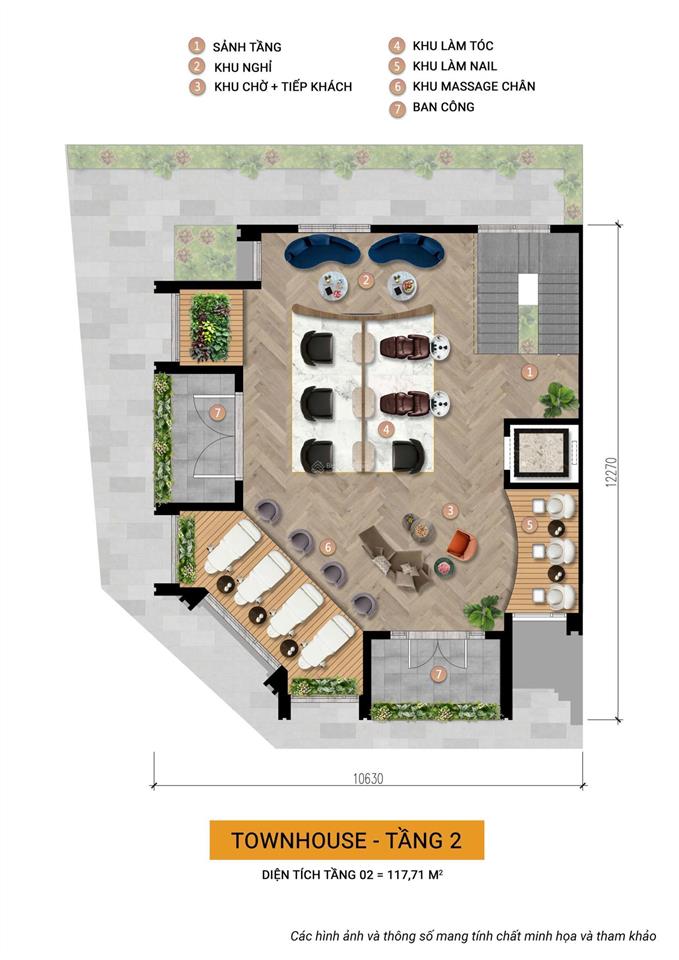 Còn sót lại cặp duy nhất đường d6 rộng 20m giá cdt, gần trục công viên trung tâm, hướng tây nam.
