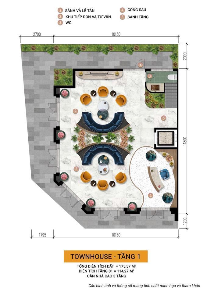 Còn sót lại cặp duy nhất đường d6 rộng 20m giá cdt, gần trục công viên trung tâm, hướng tây nam.