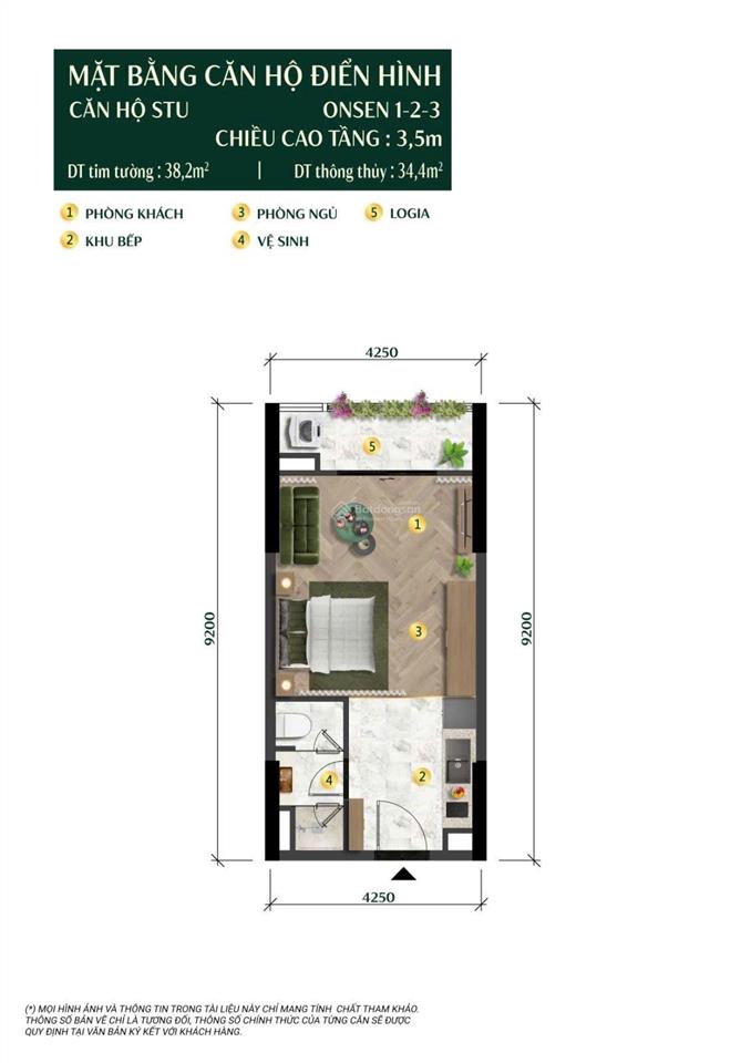 5 căn studio sở hữu lâu dài đảo an cư giá tốt chủ đầu tư đẹp