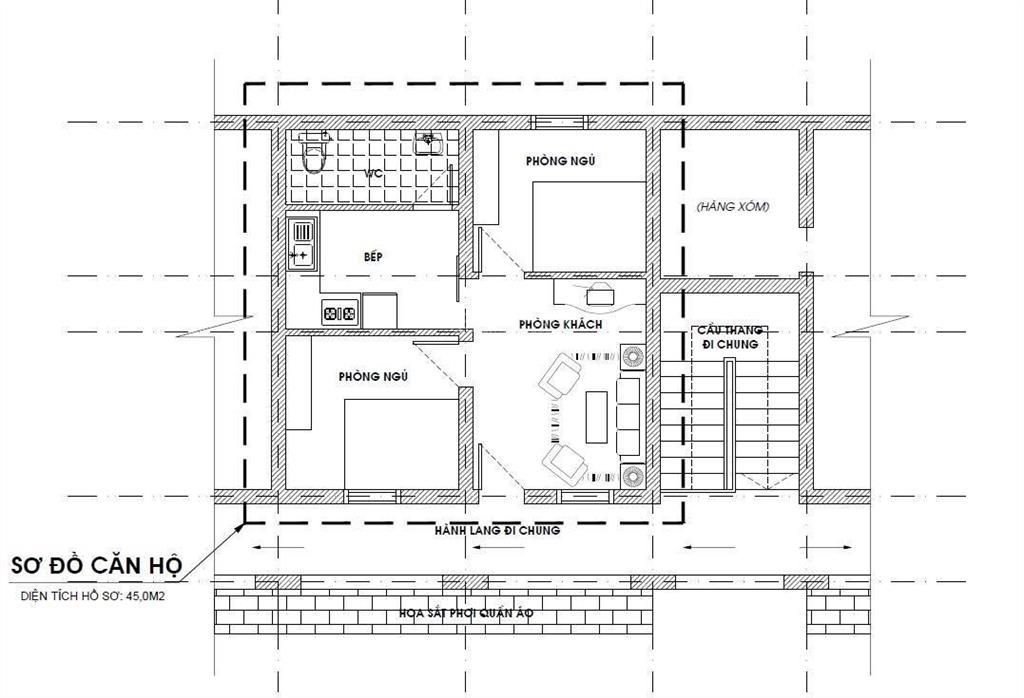 Bán cc 2pn full nội thất, 46m2 giá cực chất tại trần nguyên hãn, p thanh miếu, tp.việt trì