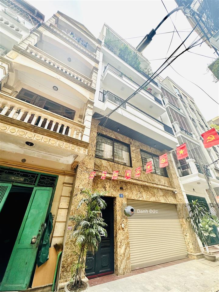 Bán nhà phạm tuấn tài 55m², mt 5m  phân lô vỉa hè ô tô tránh  thang máy  ngõ thông 2 mặt phố