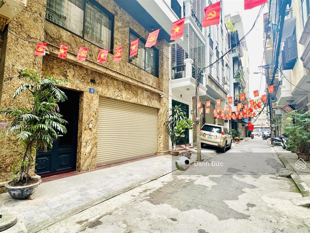 Bán nhà phạm tuấn tài 55m², mt 5m  phân lô vỉa hè ô tô tránh  thang máy  ngõ thông 2 mặt phố