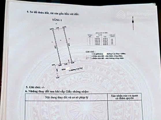 Nhà c4, hẻm 4m, sổ đẹp, ko lg qh  cao đạt  3x10(28/30m2)  5.3tỷ