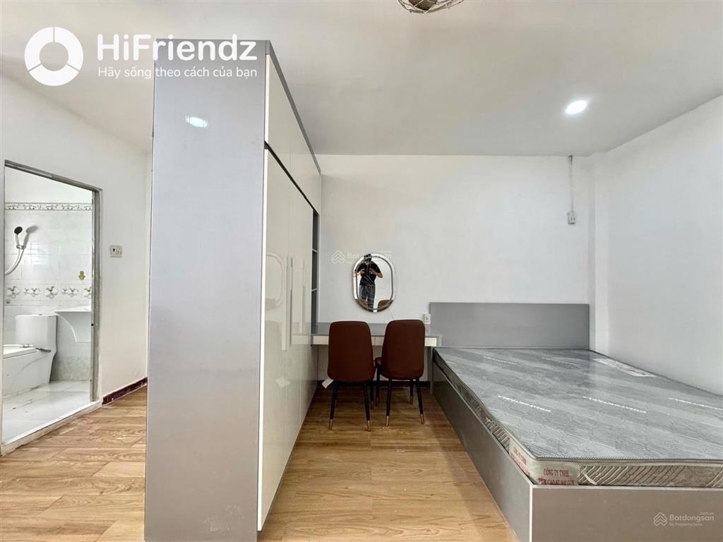Căn hộ studio 50m2 mới setup 100% full nội thất dọn vào là ở  ngay chùa vĩnh nghiêm quận 3