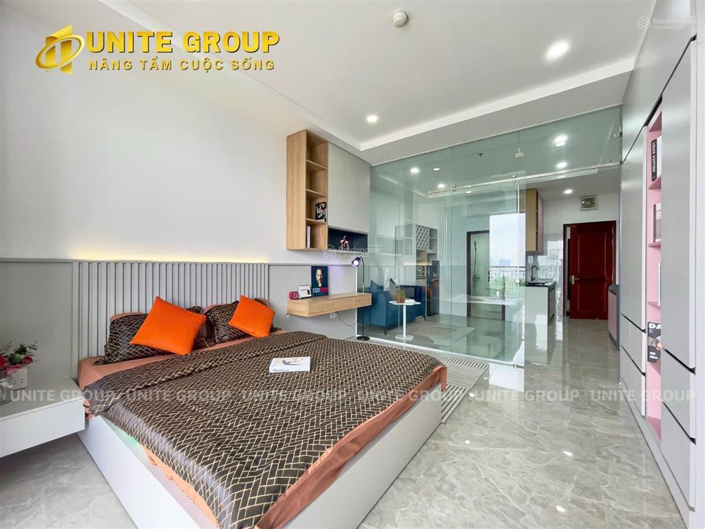 Cho thuê căn hộ 1pn giá rẻ có ban công view đẹp quận 7  gần crescent mall, quận 1, quận 4