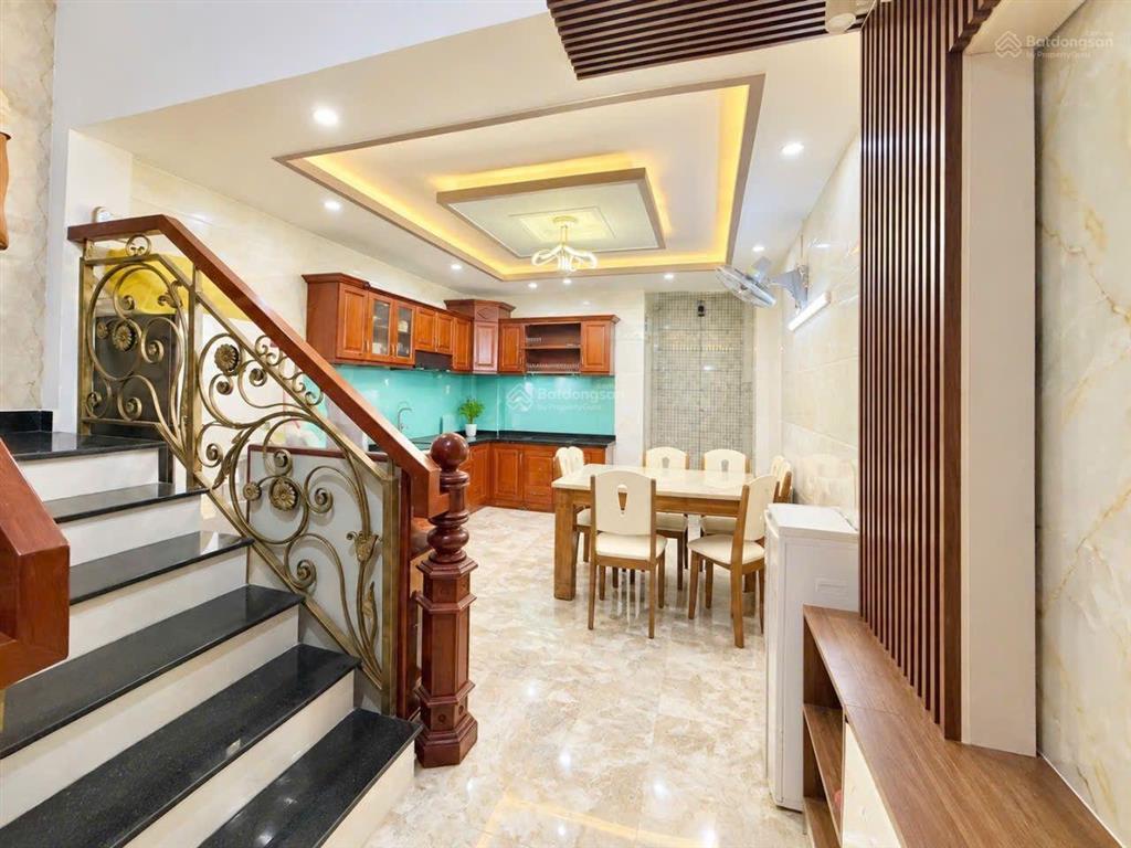 Gò vấp hxh xe tải thông  nhà mới 75m2 x 5 tầng phạm văn chiêu 7tỷ9