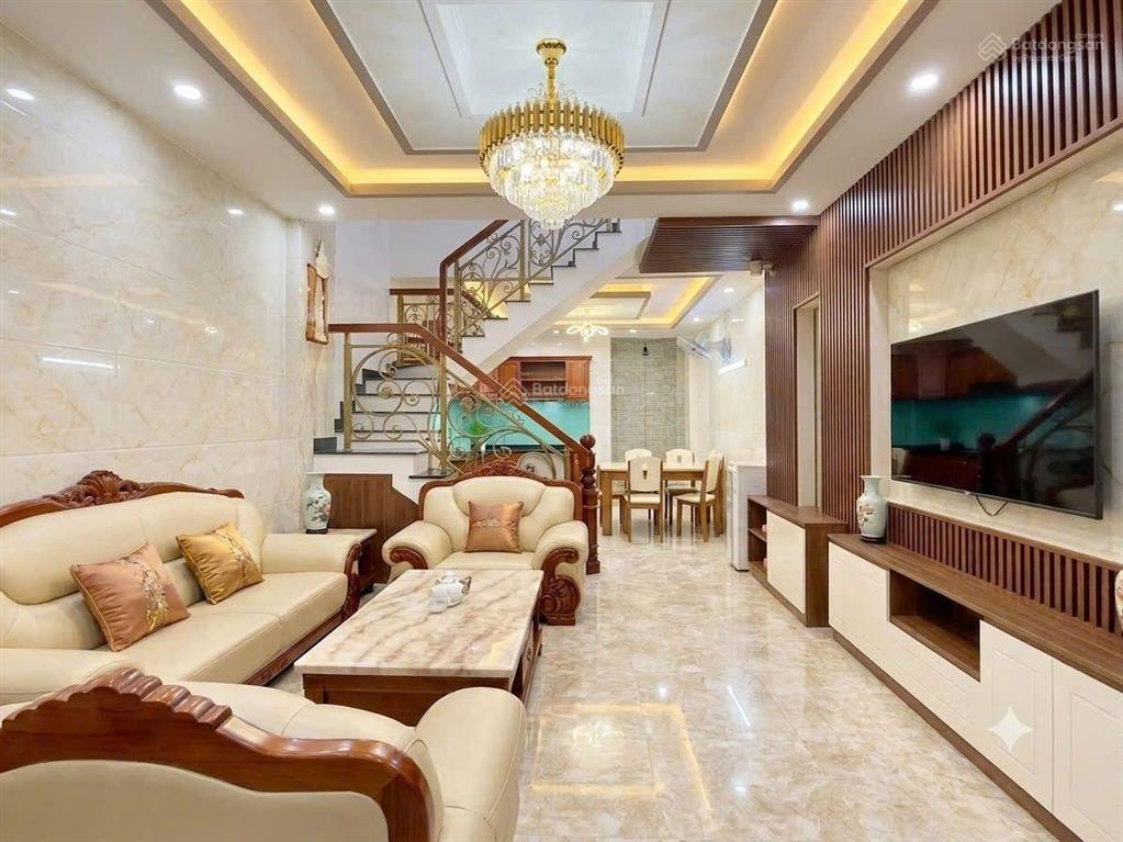 Gò vấp hxh xe tải thông  nhà mới 75m2 x 5 tầng phạm văn chiêu 7tỷ9