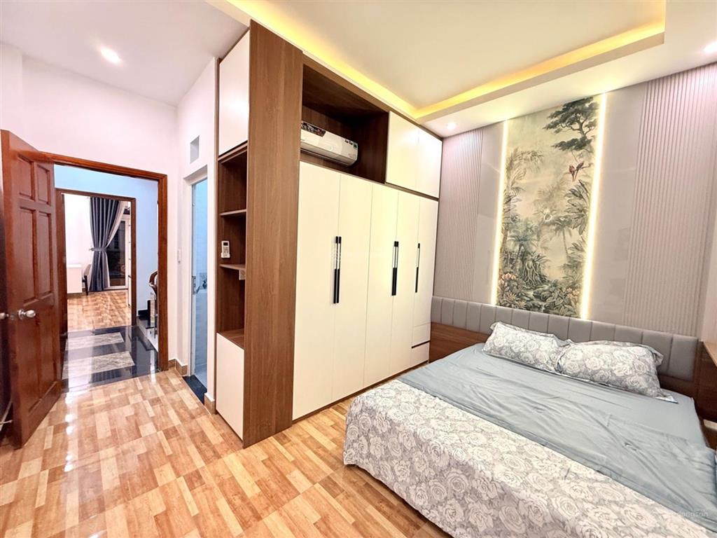 Bán nhà 4 tầng mới đẹp hẻm ô tô thông thạnh xuân quận 12, 60m2, full nội thất, giá chỉ 5,6 tỷ