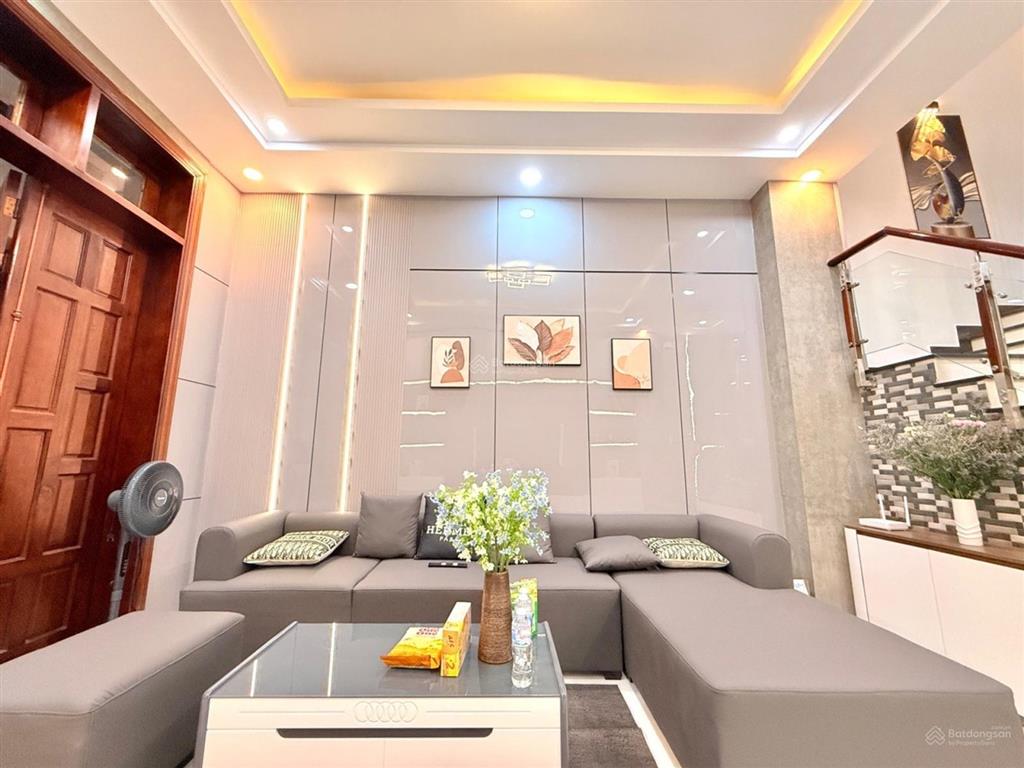 Bán nhà 4 tầng mới đẹp hẻm ô tô thông thạnh xuân quận 12, 60m2, full nội thất, giá chỉ 5,6 tỷ