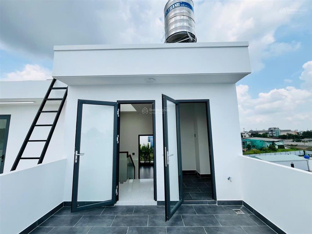 Nhà 4 tầng gara ô tô, đường 7m thạnh lộc  an phú đông, quận 12  gần ngã tư ga, 4pn, giá 5,78 tỷ