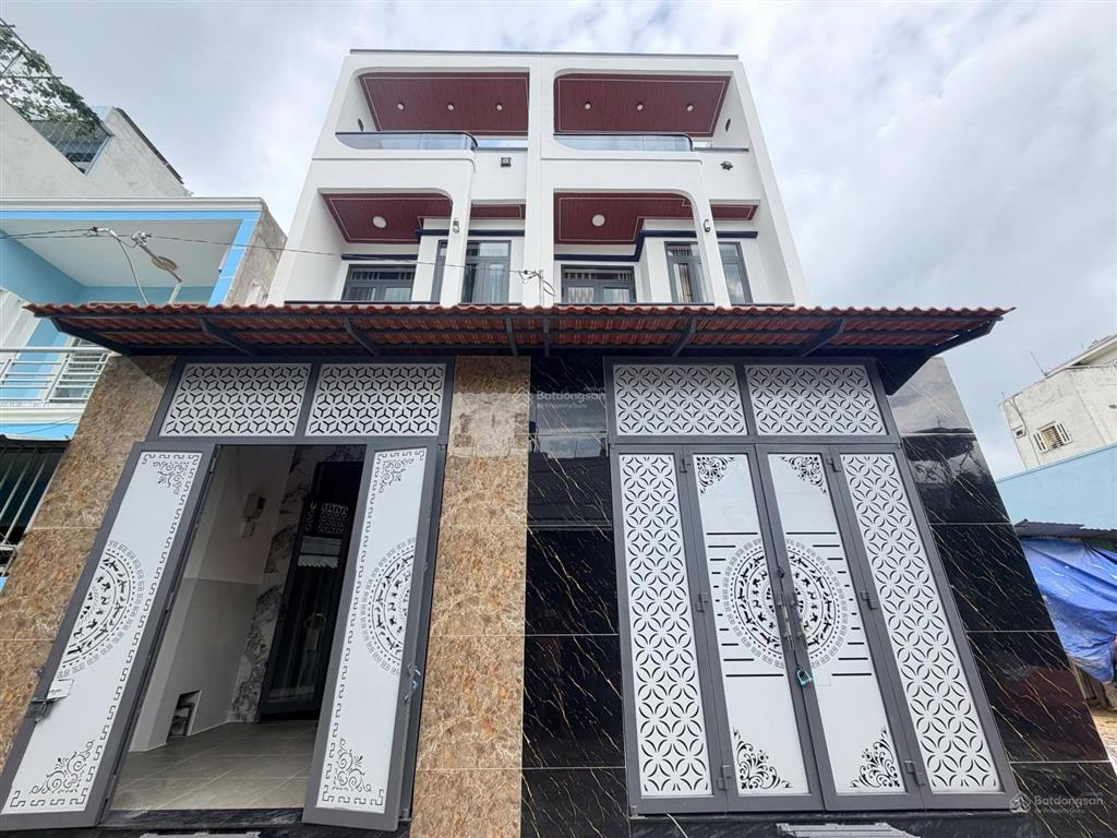 5 tỷ 250 bán nhà thới an quận 12 3 tầng sân thượng, full nội thất (4x14m) tx24