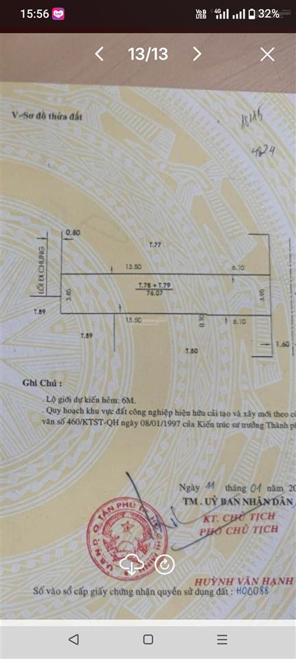 Nhà đường lũy bán bích, hòa bình, tân phú, hẻm xe hơi trước cửa, dt 78 m2, nhỉnh 6 tỷ