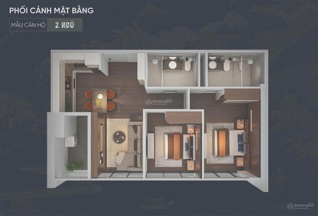Duy nhất căn 2pn + 1wc diện tích 56,3m2 tầng 15, giá 3 tỷ tại sunshine legen city kí hdmb cđt