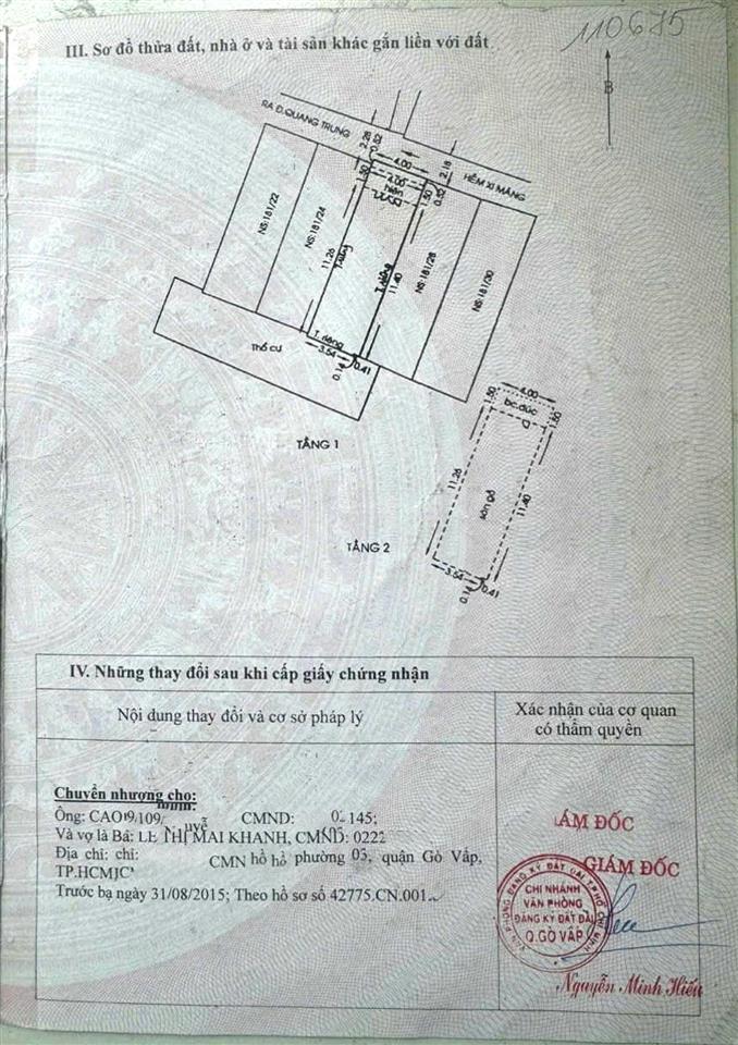 Đất đẹp hẻm quang trung, sổ vuông công chứng trong ngày