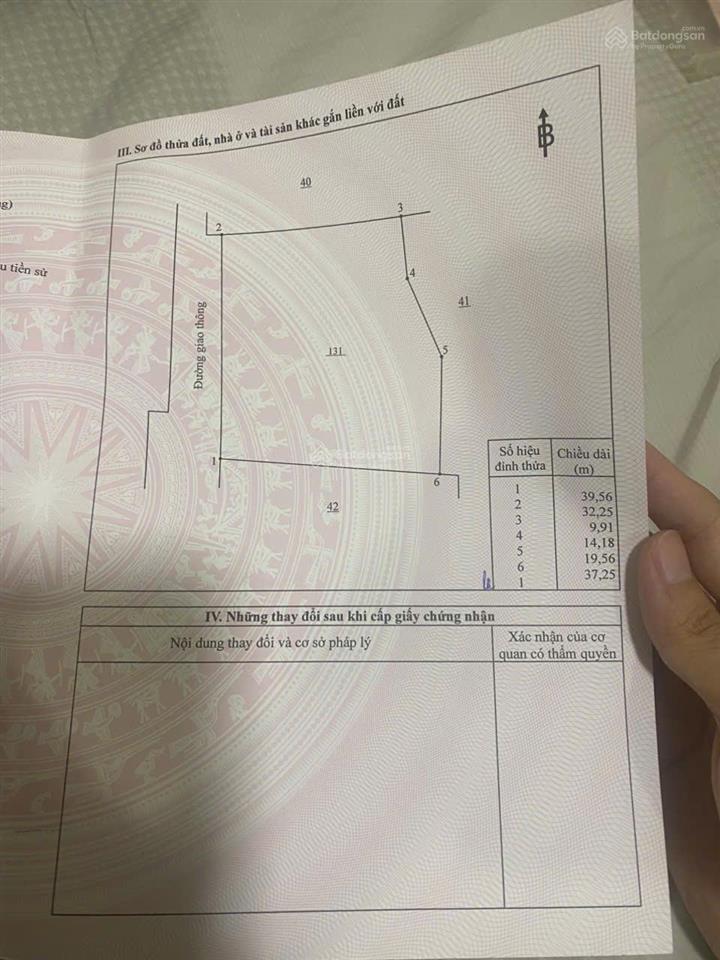 Bán đất tại xã vĩnh thanh, nhơn trạch, đồng nai, 2 triệu / m2, 1462.3m2 có tl