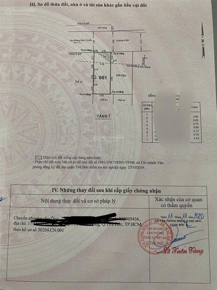 Chủ gửi cần bán lô đất ở tam bình thủ đức. mình có nhu cầu mua inbox em ạ
dt 68m2
giá 3,7ty
zalo 0