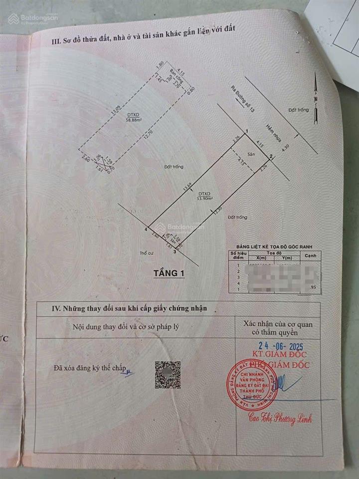 Bán nhà đường 13 linh xuân trệt 2 lầu, giá 4,5 tỷ, tl gồm 4 phòng