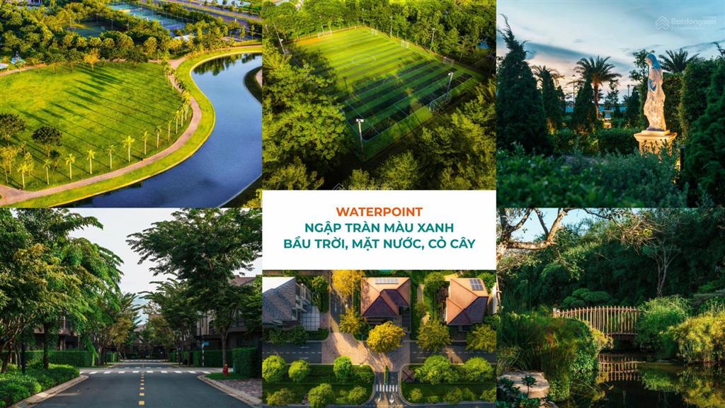 Biệt thự đảo 4 mặt sân vườn the pearl kđt waterpoint 256m2 1 trệt 2 lầu. chỉ 5 tỷ đến khi nhận nhà