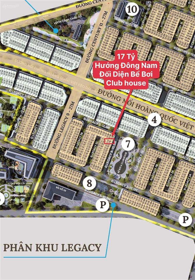 Shophouse 17tỷ 70m2, hướng đông nam, đối diện bể bơi và clubhouse tại noble palace tây thăng long