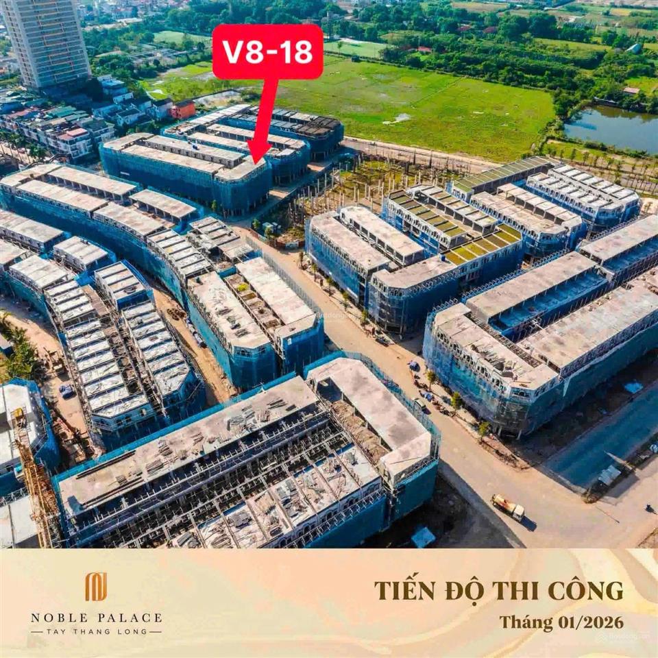 Shophouse 17tỷ  75m2, đối diện trường quốc tế, cạnh công viên 8,3ha noble palace tây thăng long