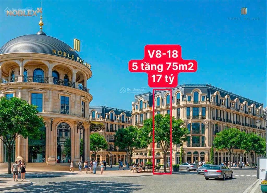 Shophouse 17tỷ  75m2, đối diện trường quốc tế, cạnh công viên 8,3ha noble palace tây thăng long