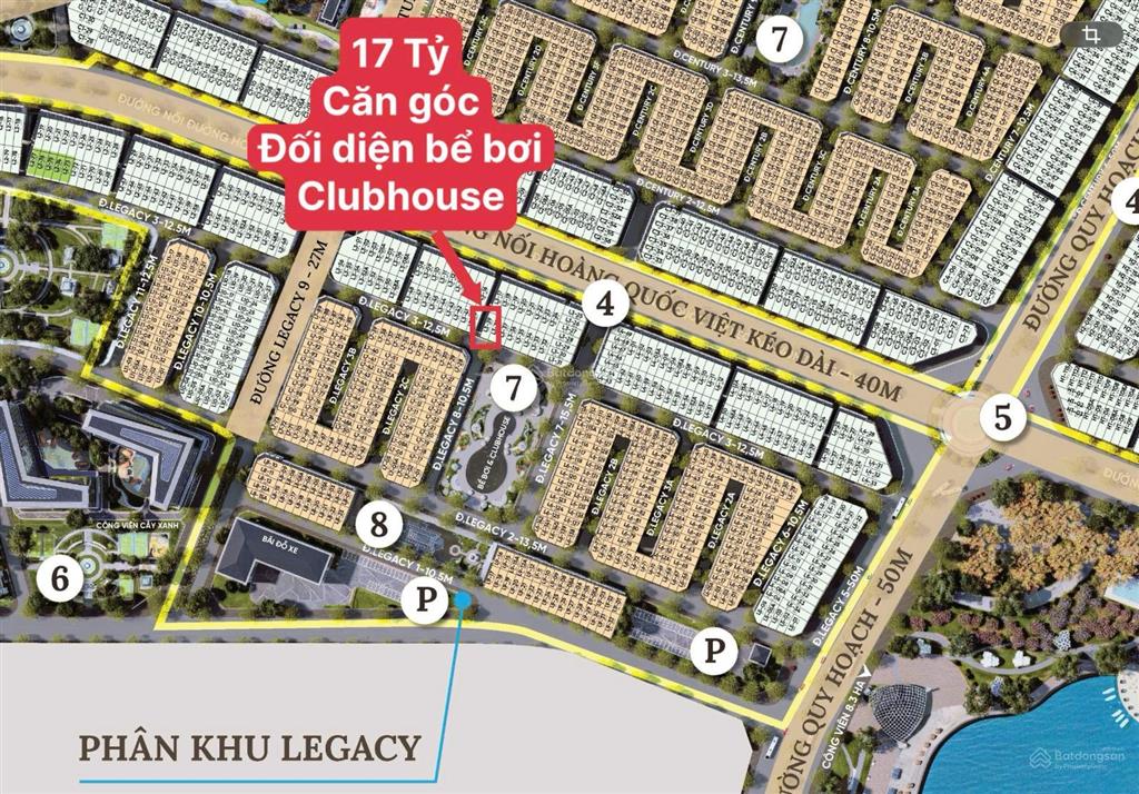 Duy nhất 01 căn góc 77m2  17tỷ bể bơi + club house dưới cửa nhà. trên trục đường lớn noble palace