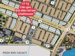 Duy nhất 01 căn góc 77m217tỷ bể bơi + club house dưới cửa nhà. trên trục đường lớn noblae palace