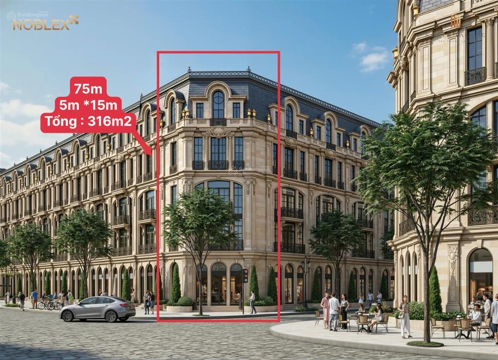 Duy nhất 01 căn góc 77m2  17tỷ bể bơi + club house dưới cửa nhà. trên trục đường lớn noble palace