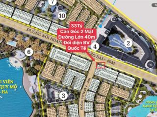 80m2  33 tỷ. shophouse 2 mặt đường 40m trục hoàng quốc việt kéo dài tại noble palace