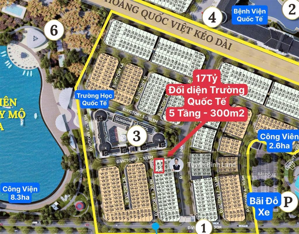 Shophouse 5 tầng đối diện trường học quốc tế, cạnh công viên. giá 17 tỷ noble palace tây thăng long