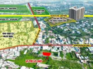 Chỉ 1 nền duy nhất 445m2, 3 mặt tiền, cách nguyễn duy trinh 10m, gần kđt global city, lakeview, q2