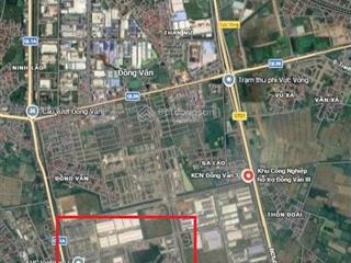 Bán 8.300 m2 đất tmdv tại lõi kcn đồng văn iii  phù hợp xây khách sạn, căn hộ dịch vụ, 10tr/m2