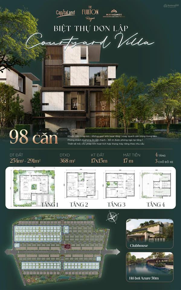 Quà tặng 600 triệu cho khách hàng đặt mua sớm quỹ căn đẹp biệt thự song lập đơn lập nhà phố fullton