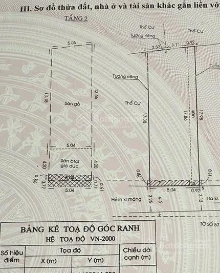 Một căn duy nhất, ngang 6m vuông vức