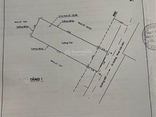Bán đất tặng nhà cấp 4 ngay sát phan văn hớn  161m2  ngang gần 7m