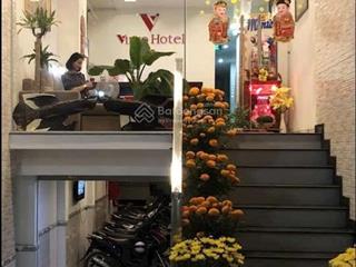 Giảm hẳn 2.5 tỷ, bán nhanh khách sạn 2mặt tiền lê văn khương, 4x31m, hầm 5 lầu, 18p, hdk 65tr, 17.5