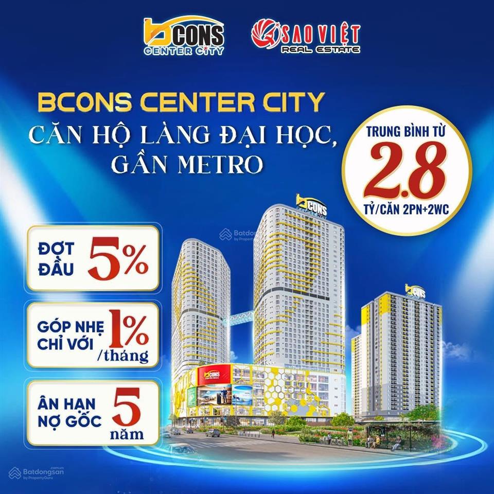 Giá căn hộ bcons center city tháng 06