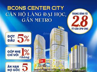 Giá căn hộ bcons center city tháng 03