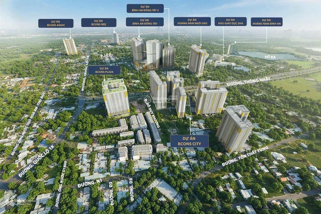 Bán căn hộ bcons center city 2pn full nội thất hỗ trợ vay 80%