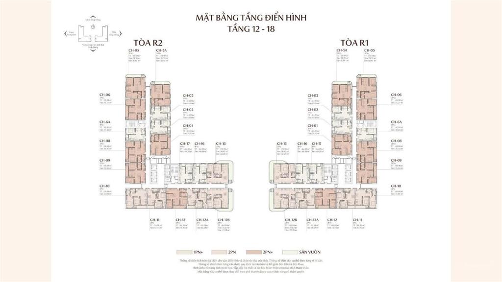Bán cc rivea residences 6,1 tỷ, 45m2, 2pn view đẹp, hoàng mai, hà nội