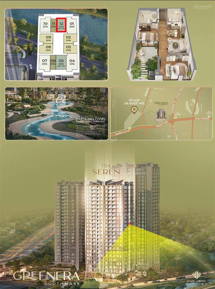 Căn hộ 2pn không gian sống chuẩn cho gia đình trẻ ở thực độc bản tại greenera southmark