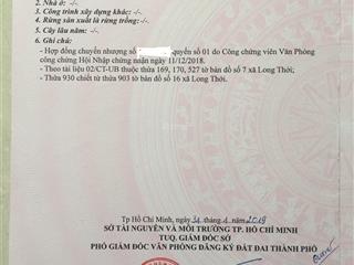 Bán lô đất thổ cư 80m2 hẻm 274 nguyễn văn tạo xã hiệp phước (xã long thới cũ)