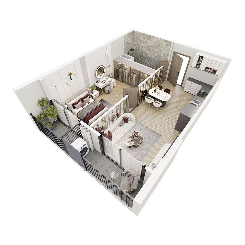 Cc bán 1pn paris 6 đông bắc rẻ nhất phân khu paris