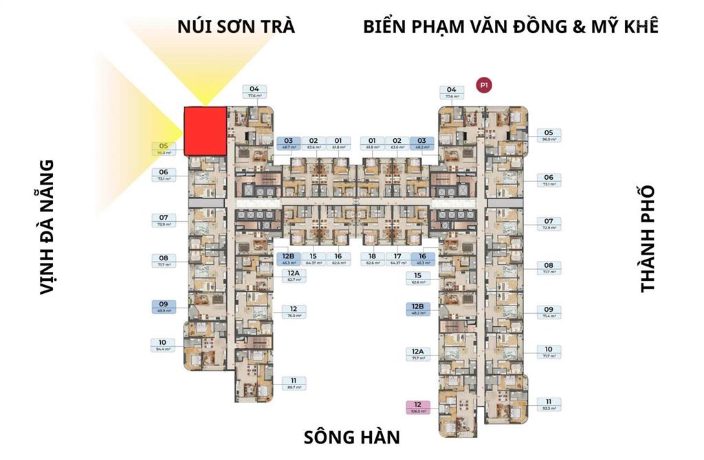 Hot  cđt mở căn p226.05 | peninsula đà nẵng