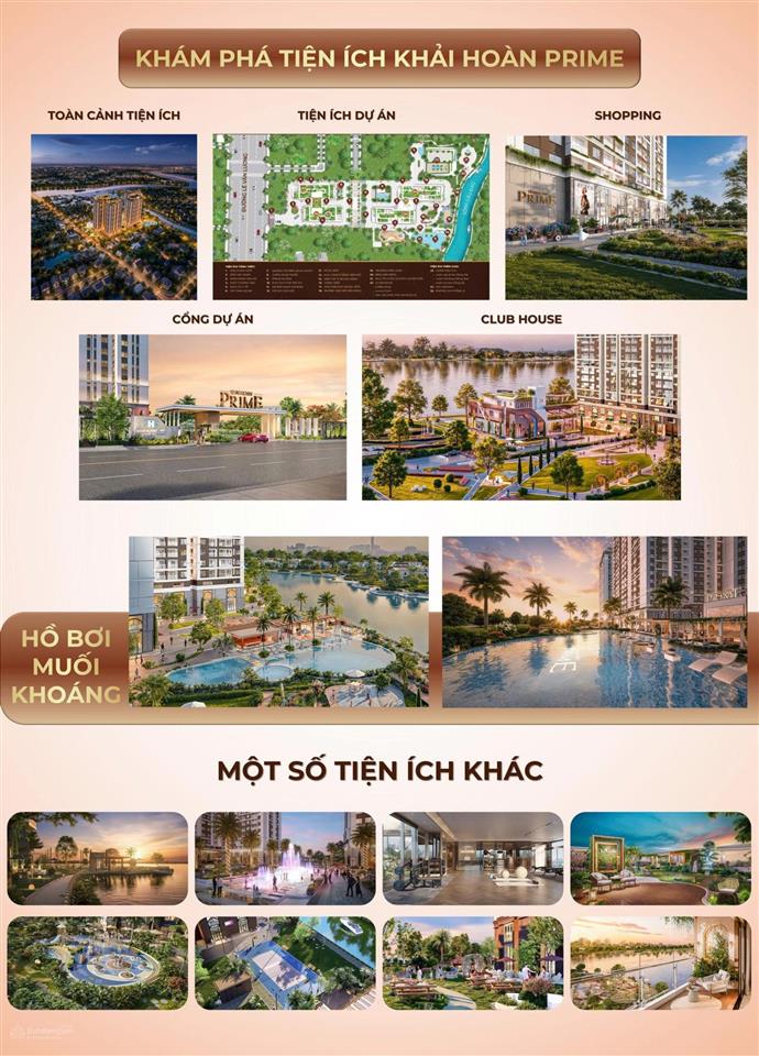 Giỏ hàng vip từ chủ đầu tư khải hoàn prime  căn hộ chuẩn resort view sông