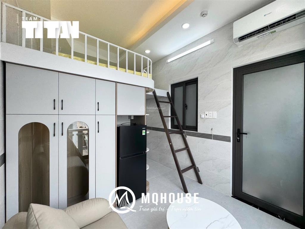 Cho thuê căn hộ có gác  xây mới 100%  thang máy  full nt  ngay vòng xoay đbp