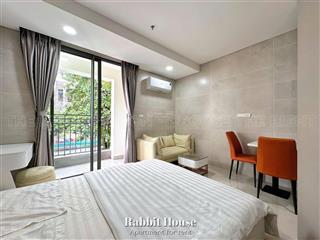 Cho thuê căn hộ 1pn balcony  giặt riêng  full nt  ngay cầu kinh